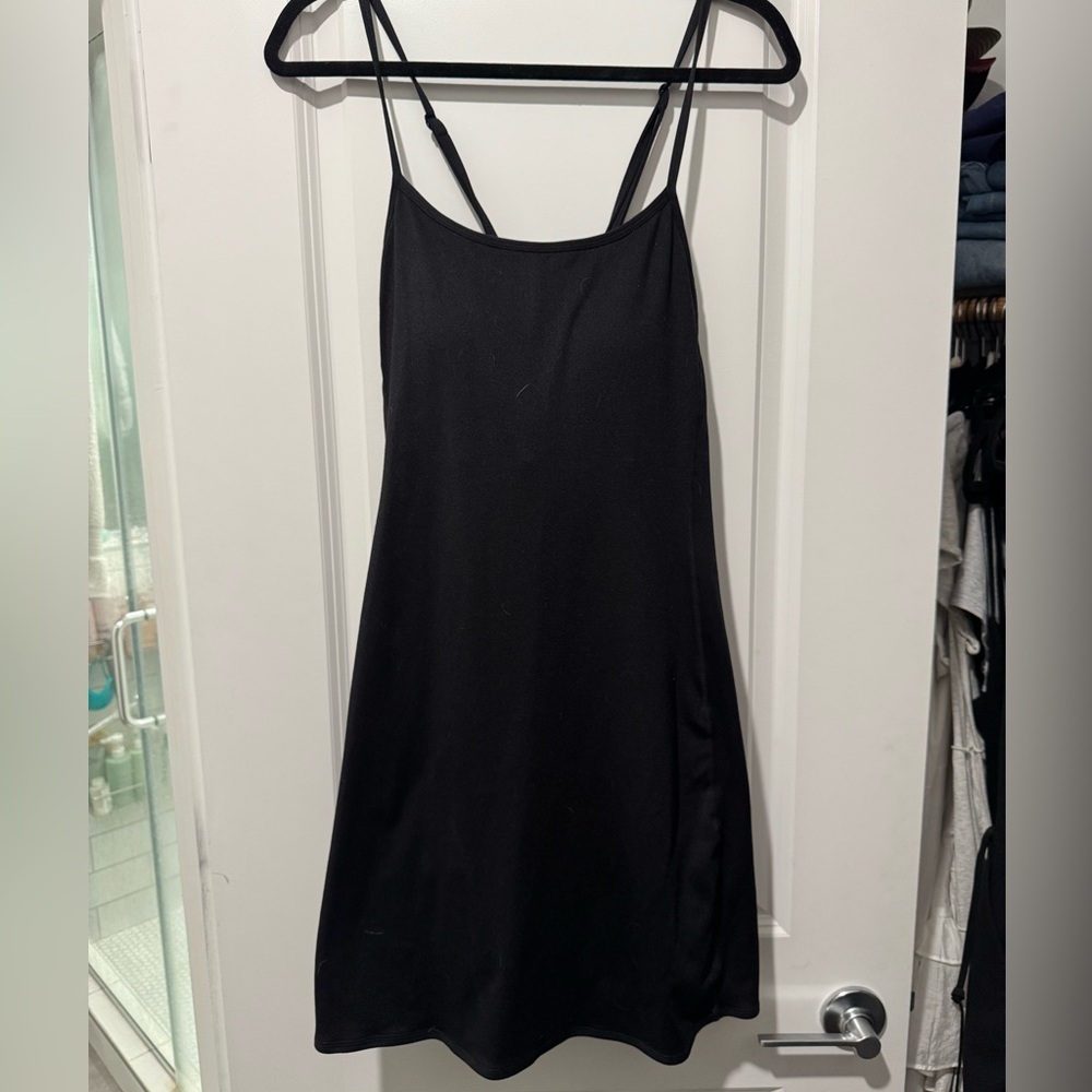 Senita Black Spaghetti Strap Dress